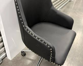 Nailhead Design Leather Like Chair