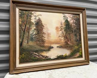 Oil On Canvas By India Shankia Forest