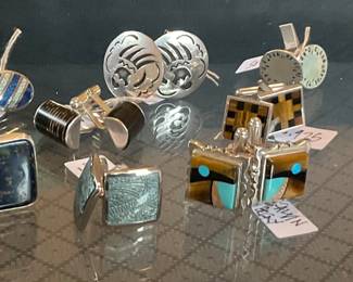 GORGEOUS STERLING SILVER CUFFLINKS!