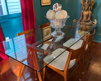 dining set, table and chairs