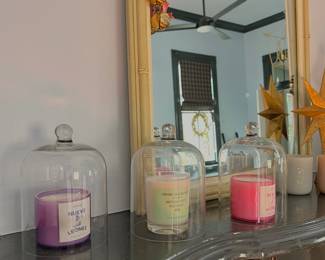 glass cloches (many, brand new)