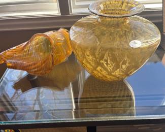 Beautiful blown glassware