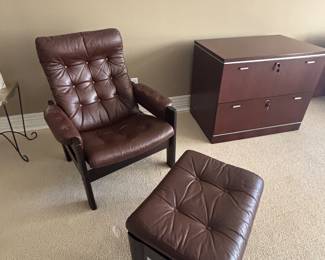 Mid Century Leather Chair