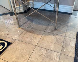 Mable top Mid Century W/metal Legs