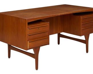 Valdemar Mortensen, Freestanding Teak Desk