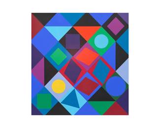 Victor Vasarely, Planetarische Folklore , serigraph