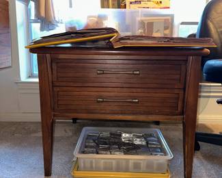 2 MCM matching side tables