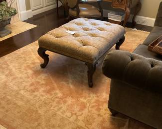 GREAT RUG AND OTTOMAN