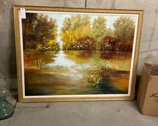 LARGE OIL ON CANVAS PAINTING
