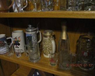 Beer Steins and barware