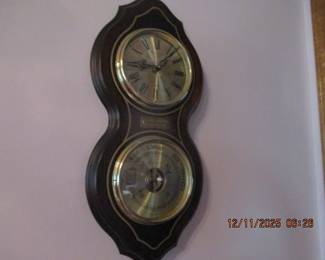 Bulova clock and barometer