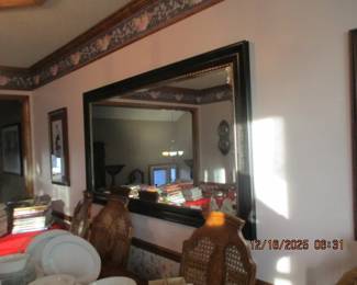 Large beveled mirror