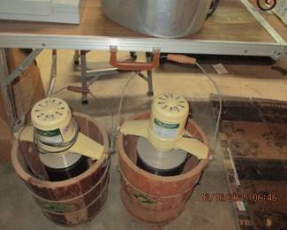 Vintage ice cream makers