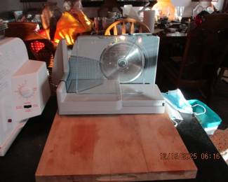 Unused meat slicer