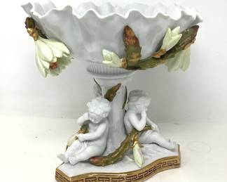 Moore Brothers Porcelain Cherub Centerpiece