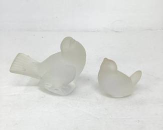 Pair Of Lalique Birds