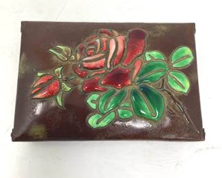 Antique Japanese Ando Jubei Copper Trinket Box