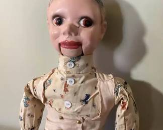 Antique Charlie McCarthy Style Ventriloquist Dummy Doll