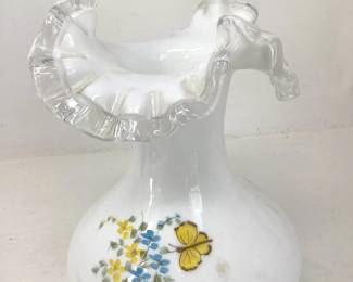 Fenton Hand Painted Signed Vase