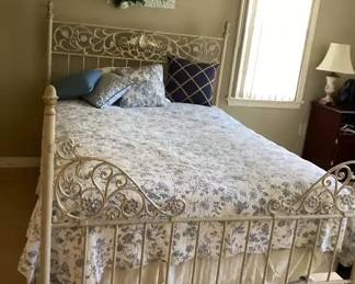 Ornamental Metal Double Bed