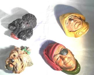 Bosson Chalk Ware Heads