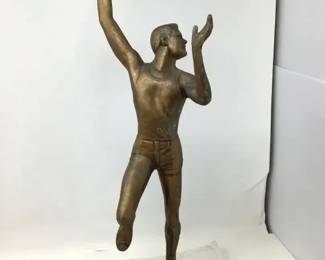 Vintage Art Deco Trophy Topper Basketball Player