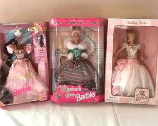 Three Assorted Barbies