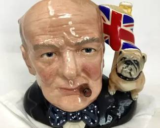 Royal Doulton Winston Churchill Toby Mug w/ Certificate