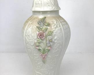 Belleek Of Ireland Covered Vase Millennium Collection