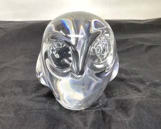 Signed Glass Owl