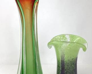 Two Glass Vases