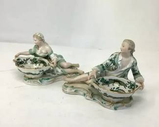 Pair Of German Meissen SweetMeat Dishes
