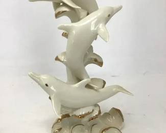 Lenox Wave Dancers Dolphin Figurine