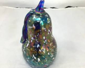 Gibson 1989 confetti glass Pear
