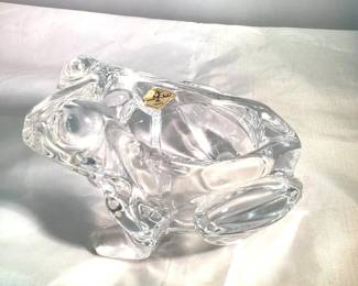 Vannes Art France Glass Frog