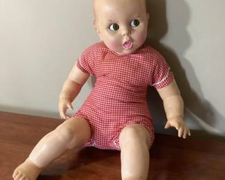 Vintage Gerber Baby Doll With Red Gingham Body 1979