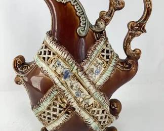 Majolica Pottery Pitcher