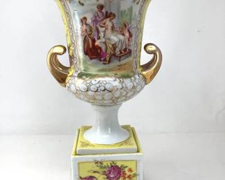Austria Porcelain Pedestal Urn