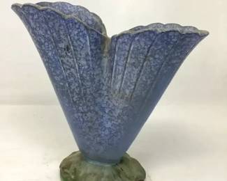 Weller pottery Sydonia Blue Flared Vase