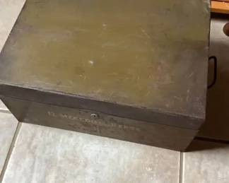 Meyer And Thalhimer Metal Document Box