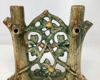 Weller Double Apple Tree Bud Vase