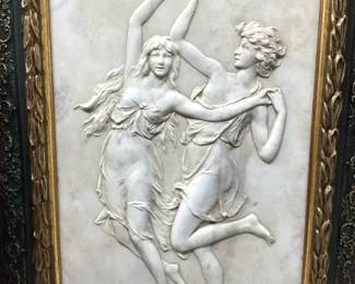 Neoclassical Wall Panel "dancing nymphs"
