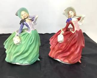 Pair Of Royal Doulton Autumn Breezes Figurine