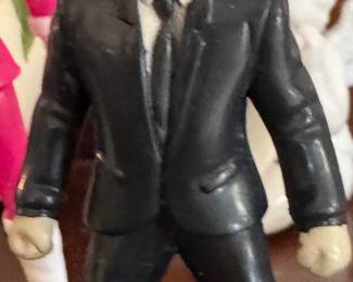 This is a vintage 1998 Burger King Kids Meal toy, specifically a pre-posed action figure of Agent K from the movie Men in Black