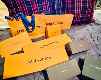 Louis plus Tom Ford Boxes and Bags 