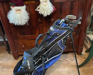 Golf clubs and golf bag 