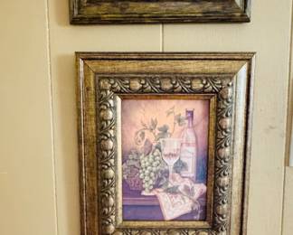 Great trio of framed art for your bar area