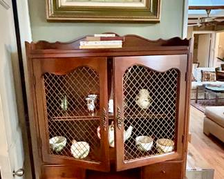 French Provincial style secretary desk and hutch 