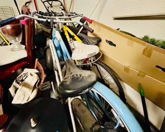 3 bikes and a garage full of fun 