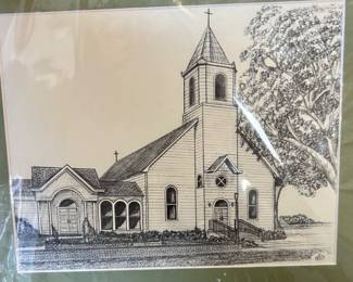 One of many prints, inks, drawings